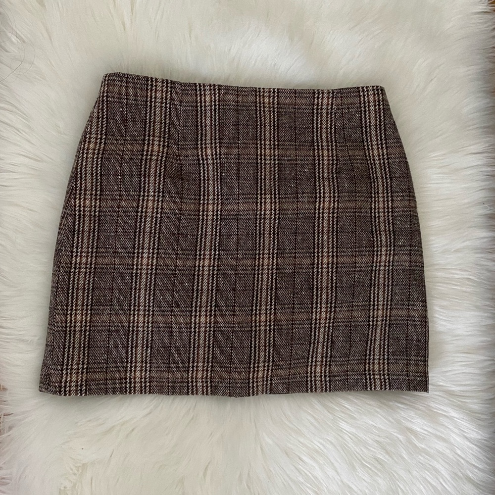 Wool skirt mini